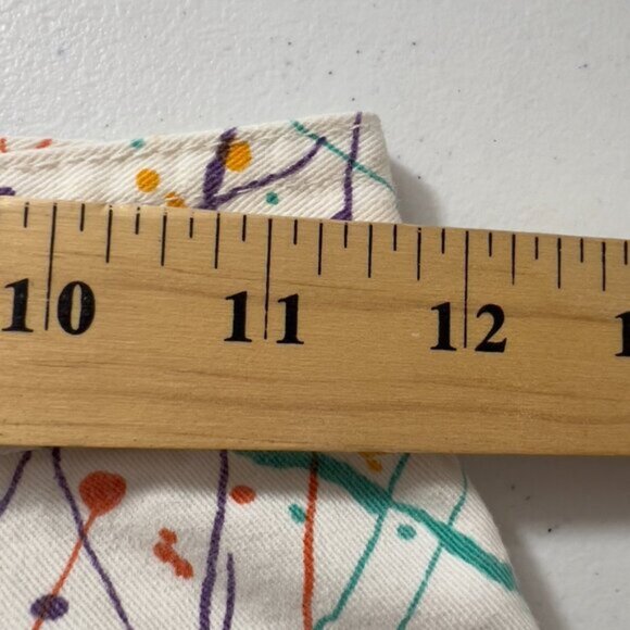 Vintage Esprit Sport 80s 90s Splatter Paint Pants High Waist Tapered Leg 7/8 - Picture 10 of 12